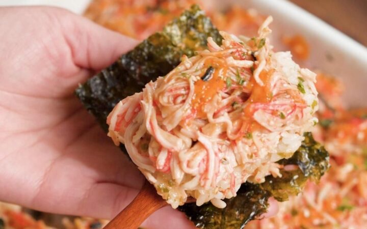air fryer sushi tacos