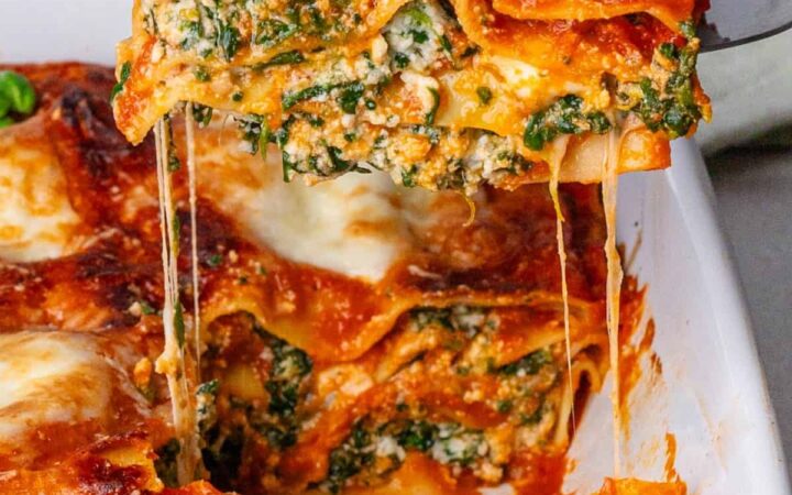 cheese and spinach lasagna