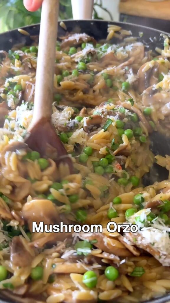 orzo with bacon and leeks