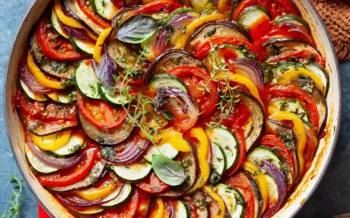 eggplant peppers and tomatoes recipe