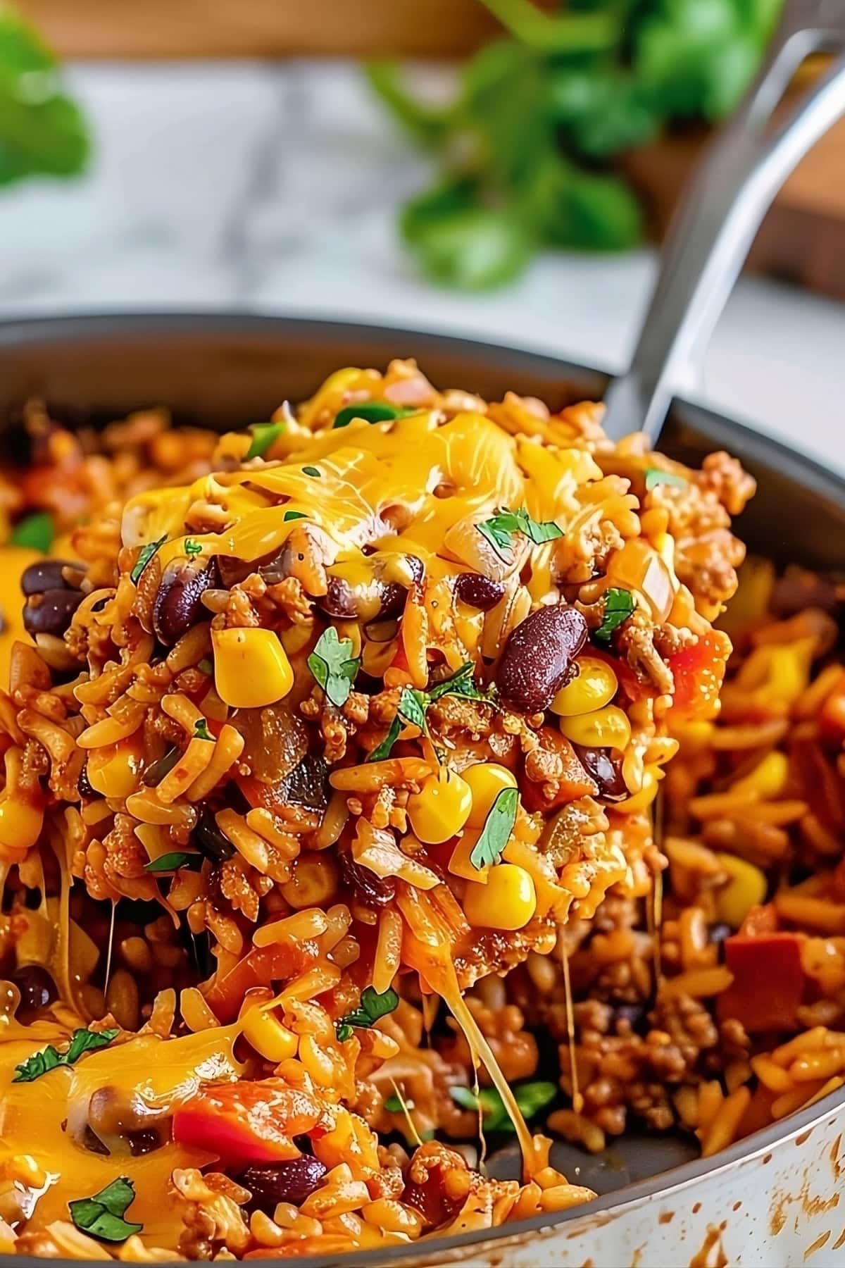 Mexican Bean And Rice Skillet