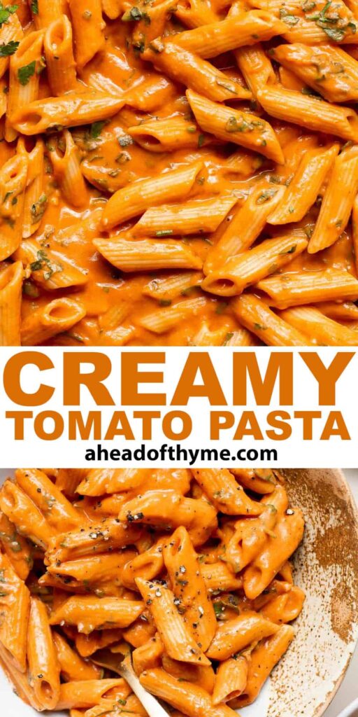 creamy tomato pasta recipe