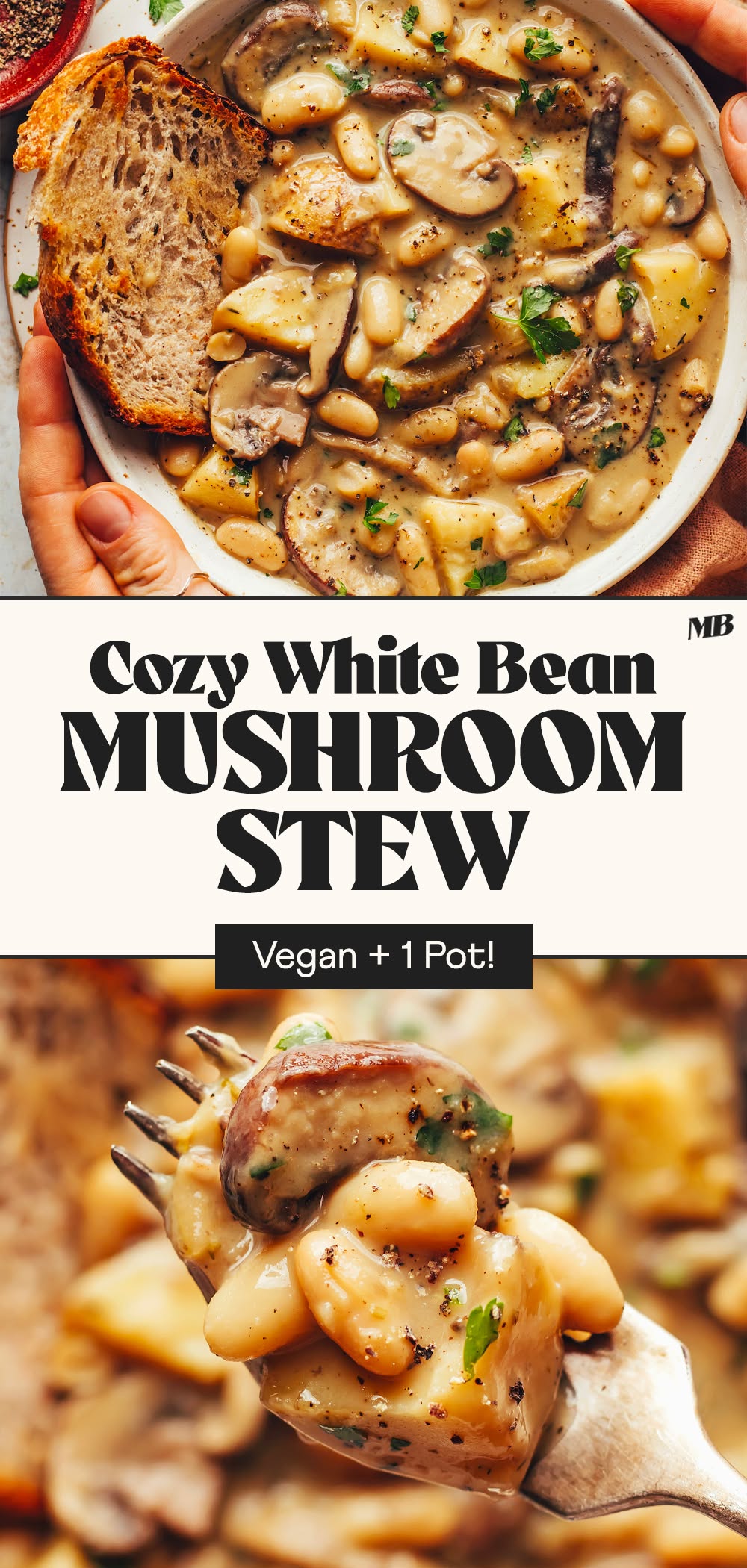 Cozy White Bean Mushroom Stew