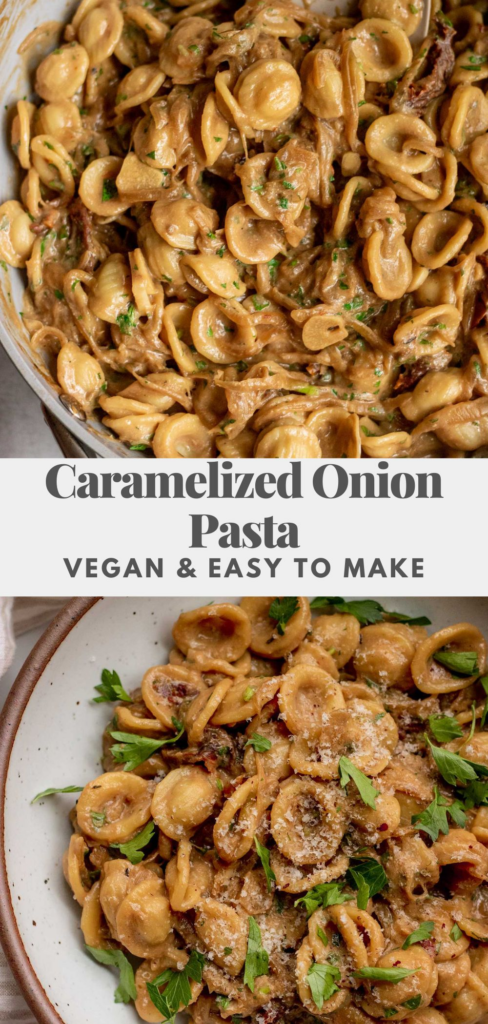 caramelized onion pasta