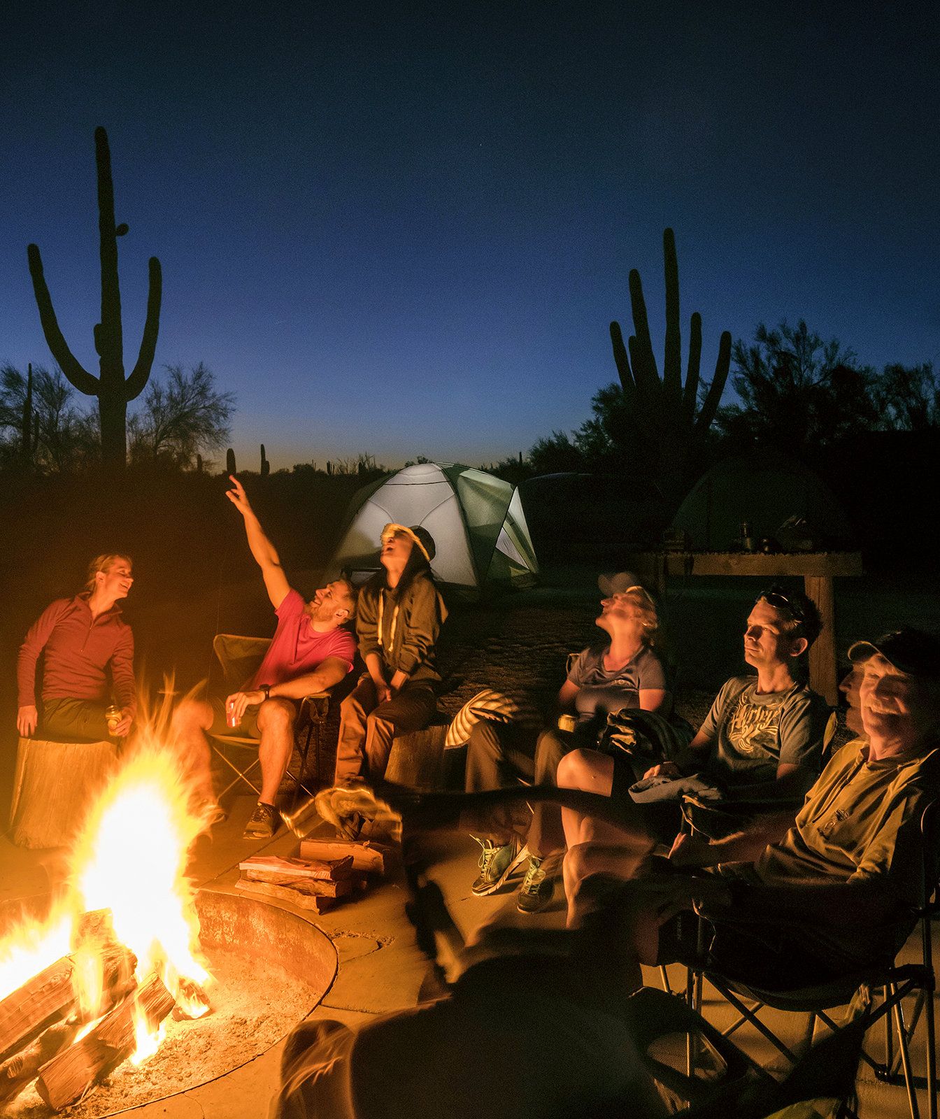 Camping With Friends Aesthetic