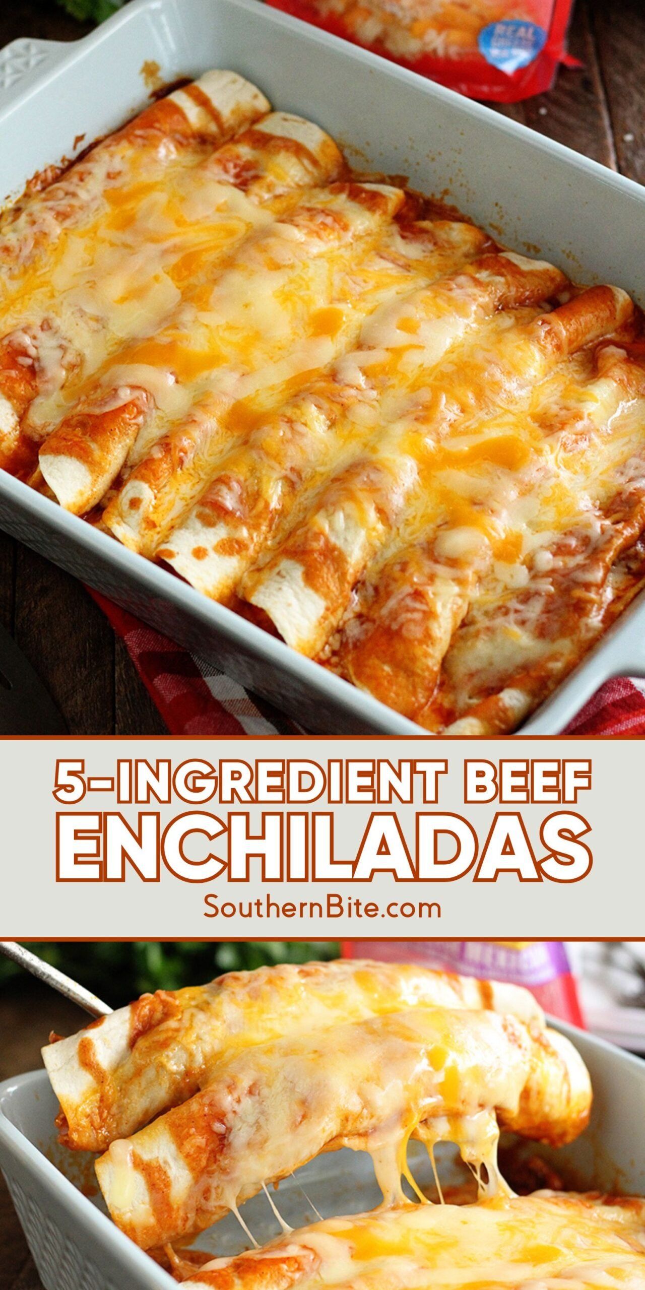 5 Ingredient Beef Enchiladas
