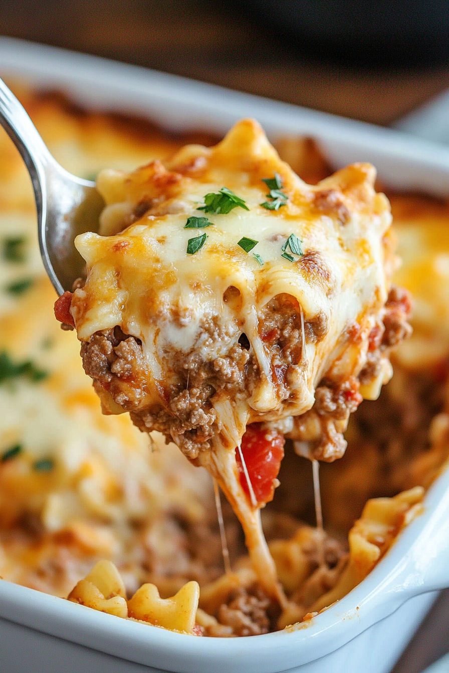 Easy Casserole Recipes: Classic Cheesy Beef & Noodle Bake
