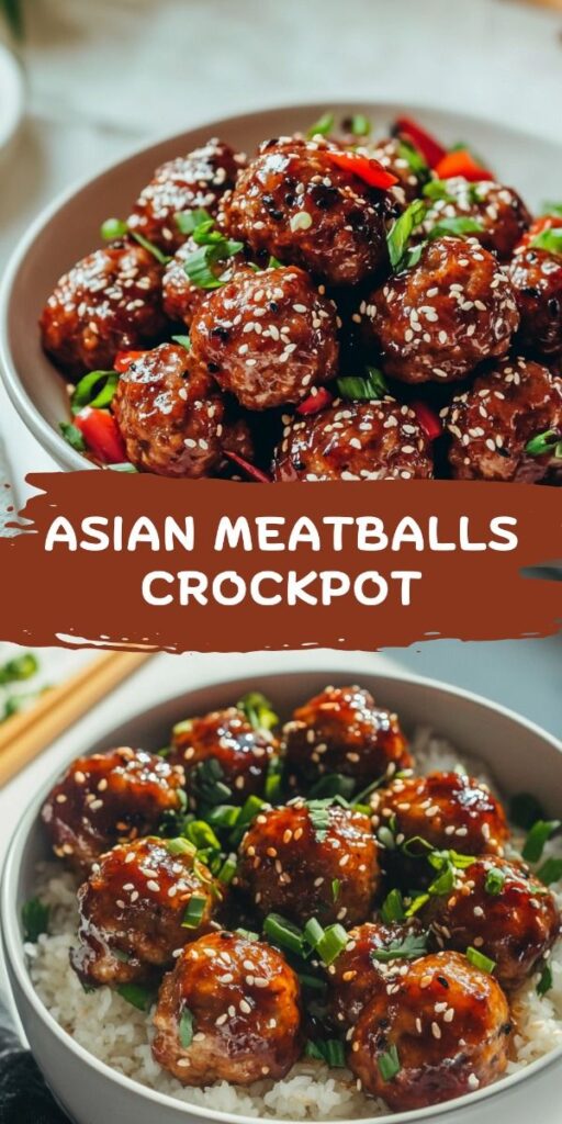asian meatballs crockpot